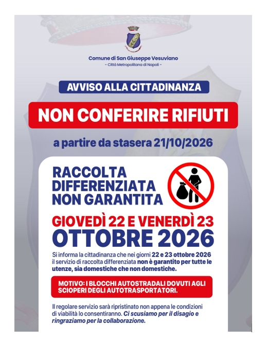 Raccolta differenziata - avviso alla cittadinanza